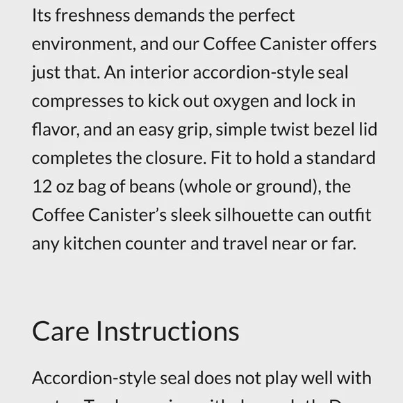 MIIR Brand New White vacuum sealed “DECAF” canister - Picture 4 of 5